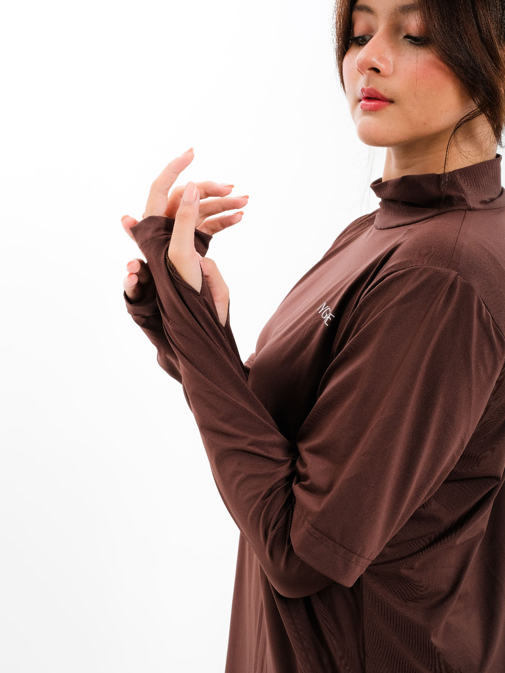 Anya Top Oversized 2-in-1 - Atasan Gym Modis & Nyaman, Fit untuk Semua Bentuk Tubuh