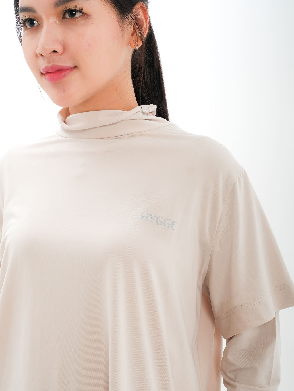 Anya Top Oversized 2-in-1 - Atasan Gym Modis & Nyaman, Fit untuk Semua Bentuk Tubuh
